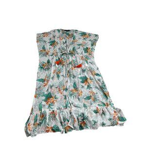 Club Z Collection Floral Cover Up Size M